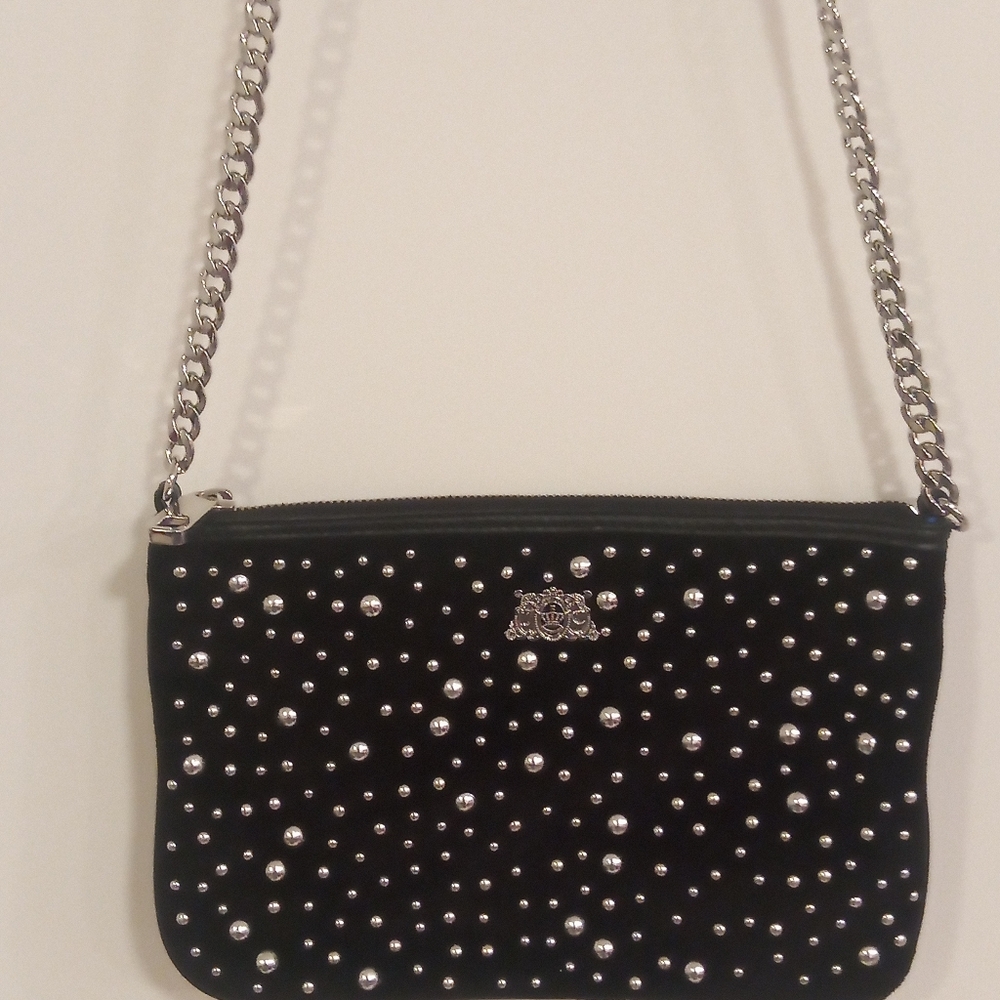 JUICE COUTURE LOU LOU STUDDED CROSS BODY SHOULDER BAG